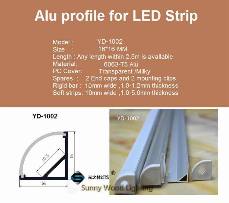 5 компл./лот 50 см 20 дюймов угловой полосы светодио дный светодиодный алюминиевый профиль, В 12 В 6 Вт светодио дный светодиодный бар свет с 5050