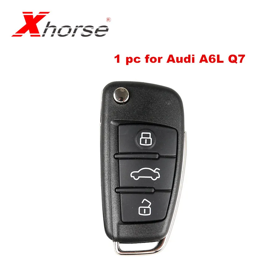 

Xhorse Universal X003 Wire Remote Key 3 Buttons For Audi A6L Q7 Type Remote Key Shell Chip For VVDI2 1 Piece
