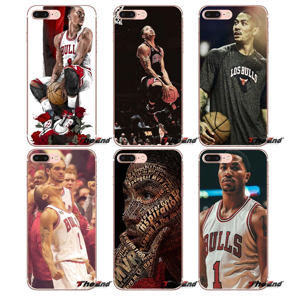 

For iPhone X 4 4S 5 5S 5C SE 6 6S 7 8 Plus Samsung Galaxy J1 J3 J5 J7 A3 A5 2016 2017 Derrick Rose Basketball Star Sport Case
