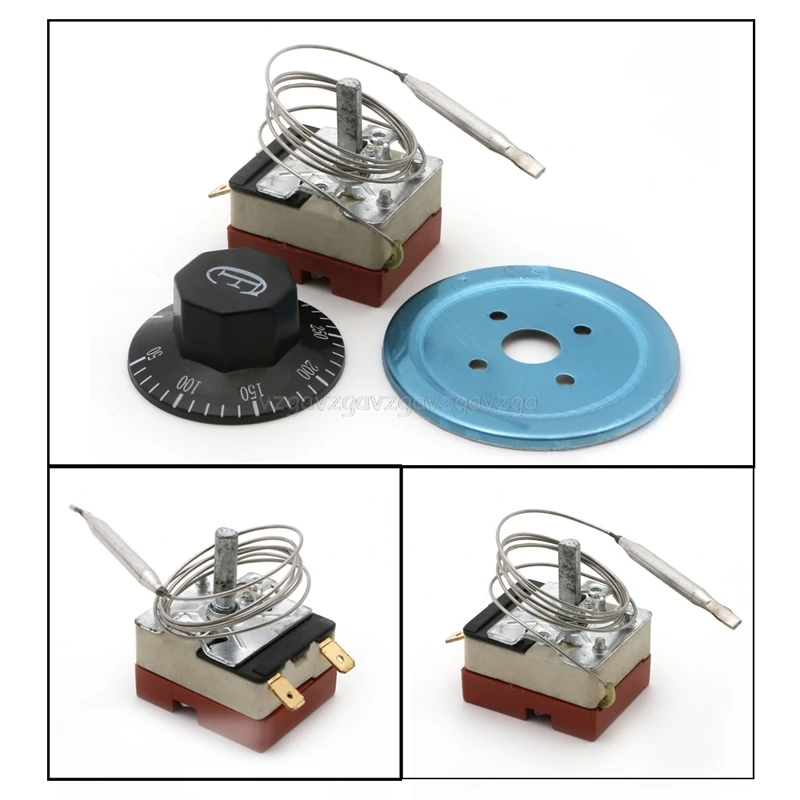 

50-300 Dial Thermostat Temperature Control Switch For Electric Oven AC 220V 16A Temperature Controller Mr22 19 Dropship