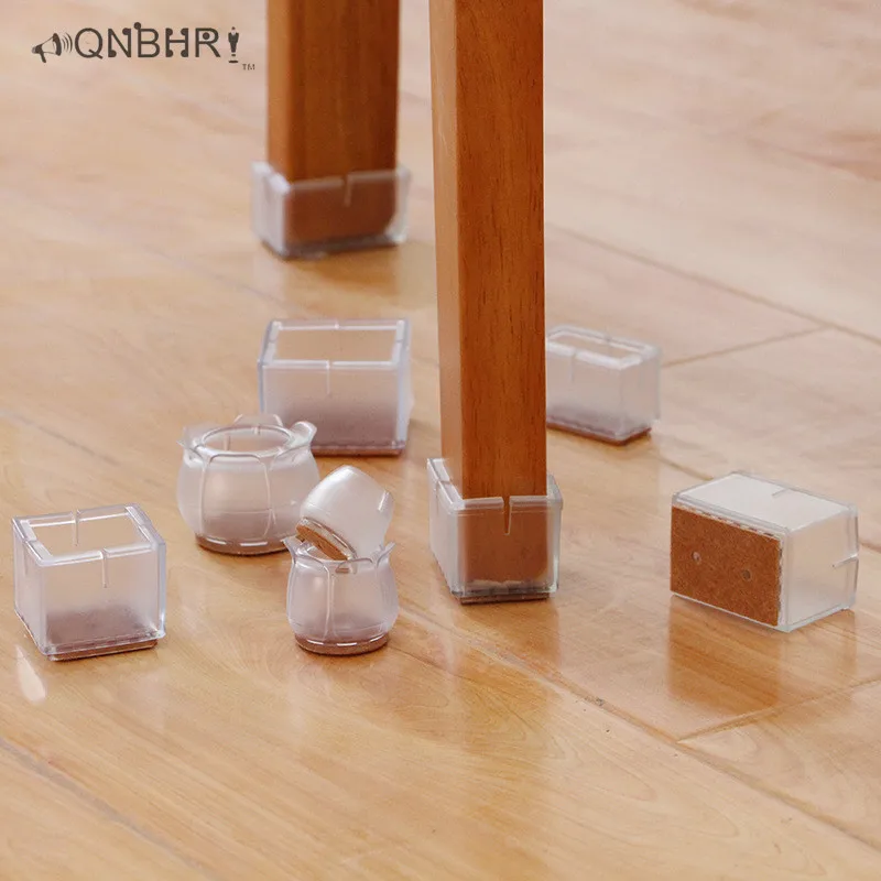 

New 32 Pcs/Set Furniture Table Sofa Dining Chair Legs Foot Non-slip Mat Felt Pad Silicone Base Cap Cover Floor Protect Silencer