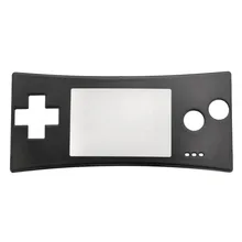 Запасная Черная передняя оболочка Лицевая панель чехол часть для nintendo Gameboy Micro GBM
