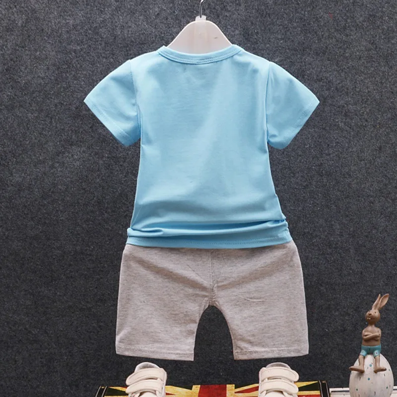 Summer Casual Cotton Children Elephant Pattern T-Shirt And Pant Baby Boys Girls Clothes Kit Kids Toddler Two-piece Outfit 0-4Y Summer Casual Cotton Children Elephant Pattern T-Shirt And Pant Baby Boys Girls Clothes Kit Kids Toddler Two-piece Outfit 0-4Y