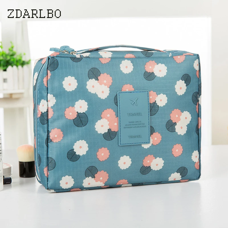 

Zipper Cosmetic Bag Women Waterproof Makeup Bag High Quality Portable Travel Wash Bag Multifunction Organizer For Toiletry Kit