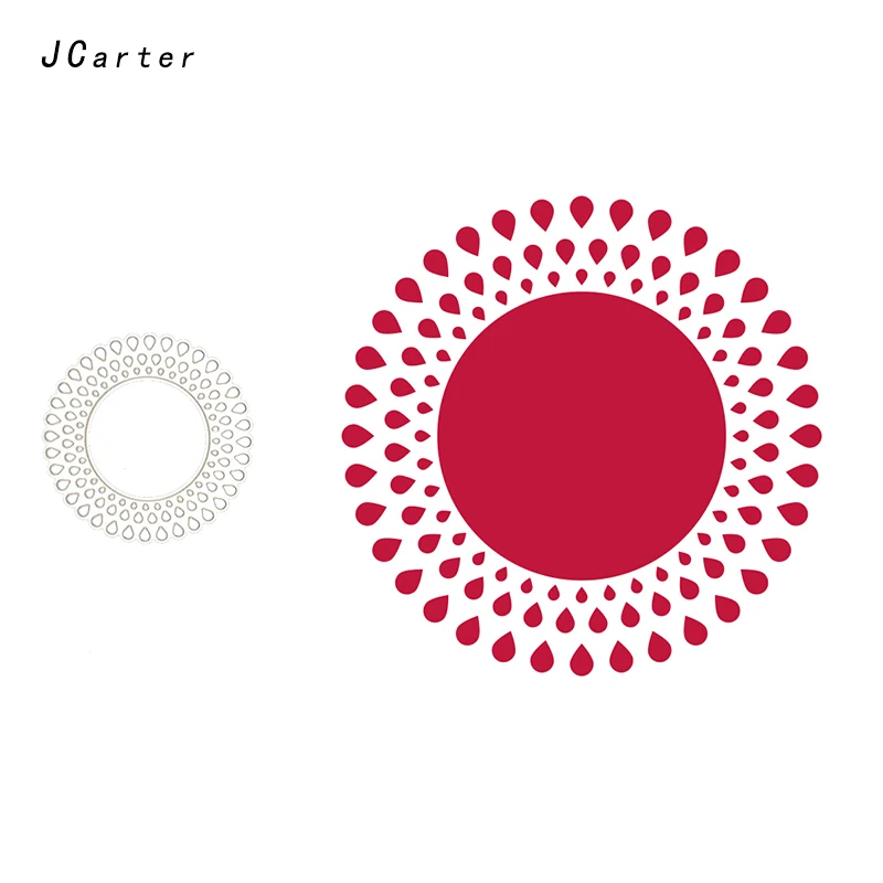

JC 2019 Newest Dots Around Circle Metal Cutting Dies for Scrapbooking DIY Embossing Folder Cards Handmade Album Stencil Crafts
