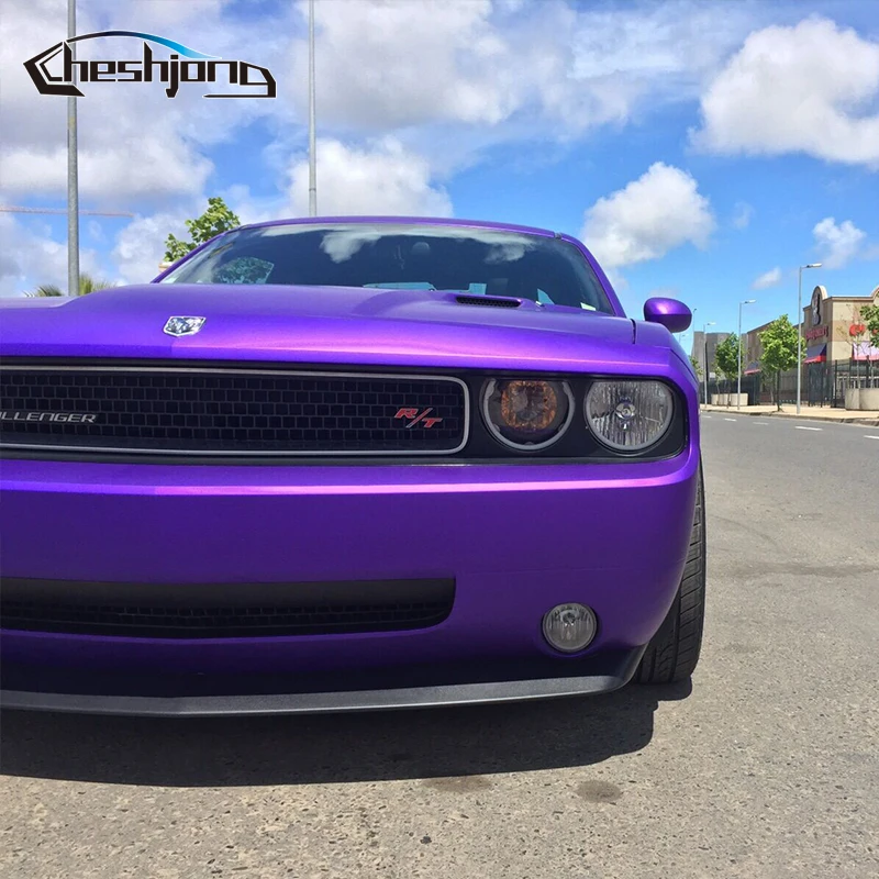 

Matte Chrome Vinyl Car Sticker Wrap Deep Puple Chrome Matte Sheets For Car Styling Decal Cover 1.52*20m/roll