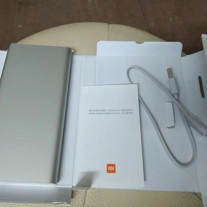 Xiaomi Mi Power Bank 2, 10000 мА/ч, обновленный с двумя usb-выходами, Powerbanks, Поддерживает двустороннюю быструю зарядку для XiaoMi