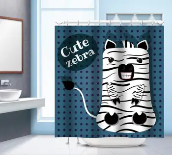 

Child Animal Owl horse Cartoon Polyester Shower Curtain Shower Curtain Waterproof Shower Curtain