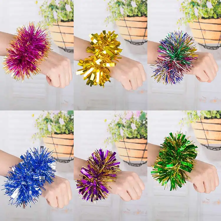 High quality Children Dance props Sequin wrist flower DIY show Dance