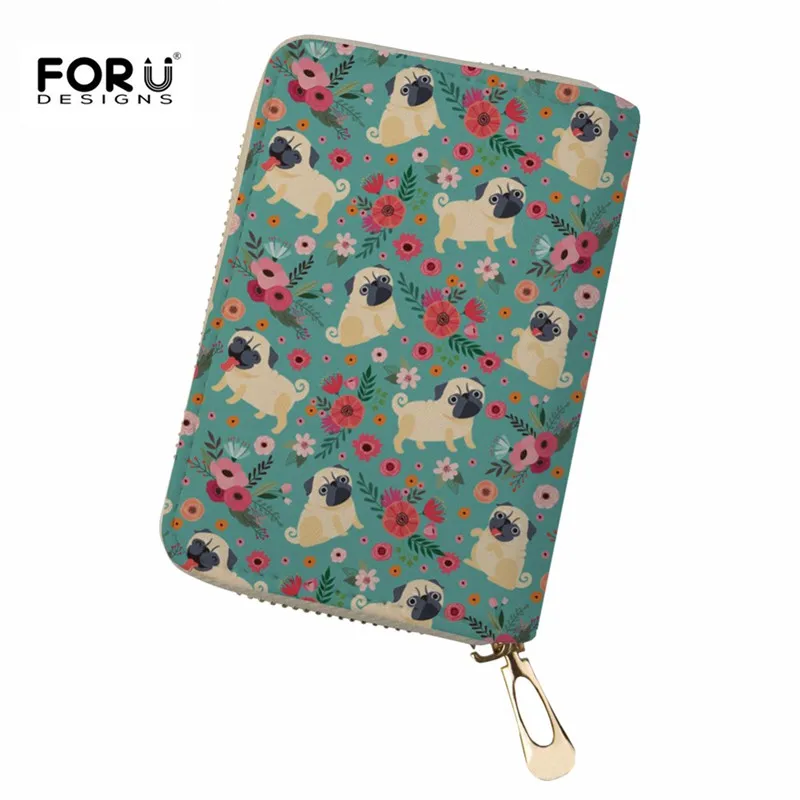 THIKIN-Leather-Women-Card-Holder-Wallets-High-Quality-Female-Credit-Card-Holders-Chihuahua-Dogs-Prints-Pillow