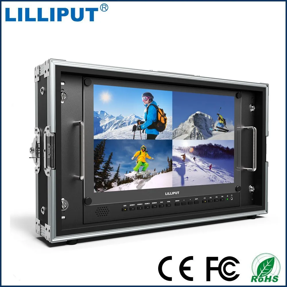 

LILLIPUT BM150-4K 15.6 inch 3840 *2160 10001 Contrast Ratio,25ms Response Time With Carry-on Metal Case 3G-SDI HDMI VGA AV input