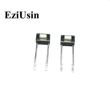 

EziUsin 100pcs 3*6*5 Long Feet 2Pins Touch Button Micro Switch ON/OFF For Arduino Maker Induction PCB Sound