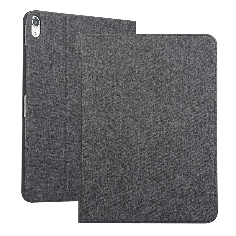 Black Мягкий ТПУ чехол для Apple IPad Pro 11 Смарт Магнитный флип-чехол ультра тонкий противоударный тканевый чехол-подставка для нового IPad Pro 11 дюймов - Цвет: Black