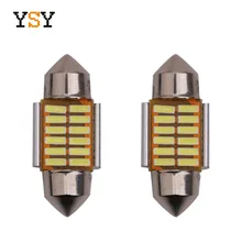 1 шт. 28 мм/31 мм/36 мм/39 мм/41 мм 12SMD 4014 Клин светодиодный лампы C10W C5W гирлянда зеркало купол для чтения двери номерной знак лампа белый/голубой лед