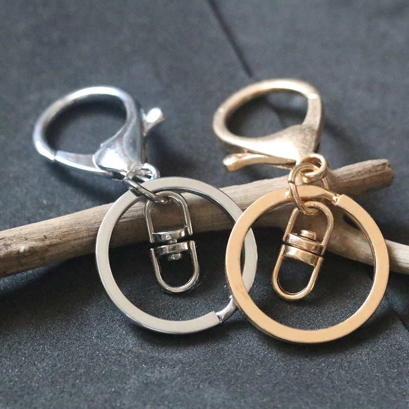 

Rose Gold Silver Keychain Key Chains Keyring Bag Keychains Car Key Holder 4pcs