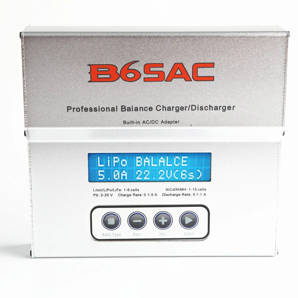 

IMAX B6SAC 12/220V 50W 1-6S B6AC LiPo LiFe LiIo NiMH Universal Batery Charger for RC Car Drone Helicopter Skyrc B6