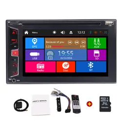 Сенсорный экран стерео два 2 DIN Радио Аудиомагнитолы автомобильные головное устройство автомобиля DVD плеер в тире GPS навигации am/fm /RDS Bluetooth