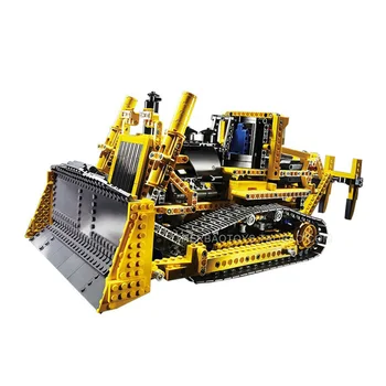 

2018 Compatible Technic RC Remote Control the Heavy Bulldozer Model Assembling Building Block Bricks kits kids gifts