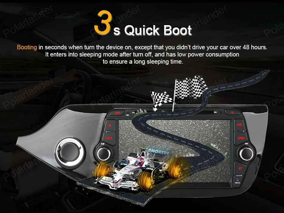 Best 2 din Android 4.4 car dvd player Quad Core 8 inch car stereo 1024*600 screen radio for KIA CEED 2013-2015 1