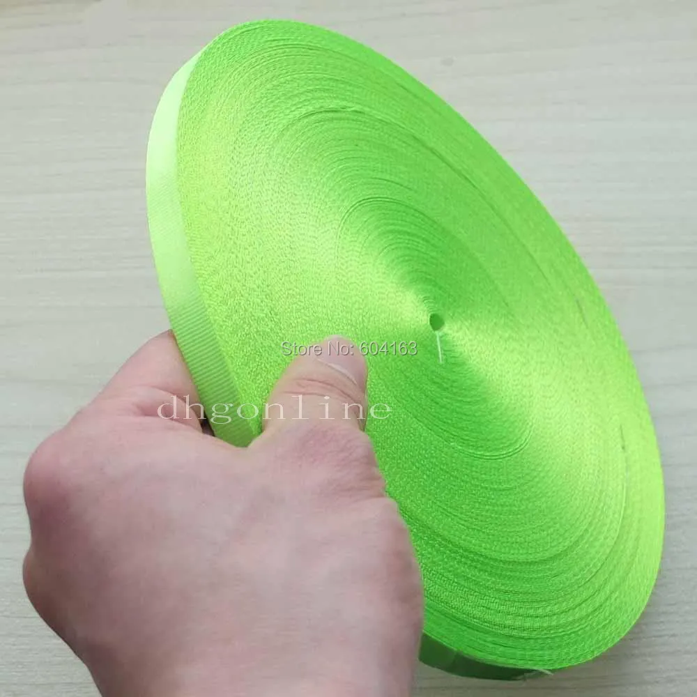 25 Yard 3/8" 10mm Nylon Webbing Robbin Belt Strap for Buckles Lanyard Strapping Swivel
