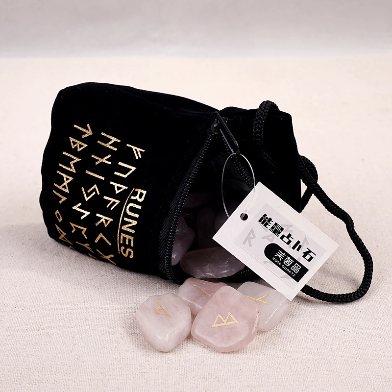 

Crystals Runes Stone Rune Stones Runas Vikingas Piedra For Divination Natural Carved Reiki Healing Therapy Engraved Norse Energy