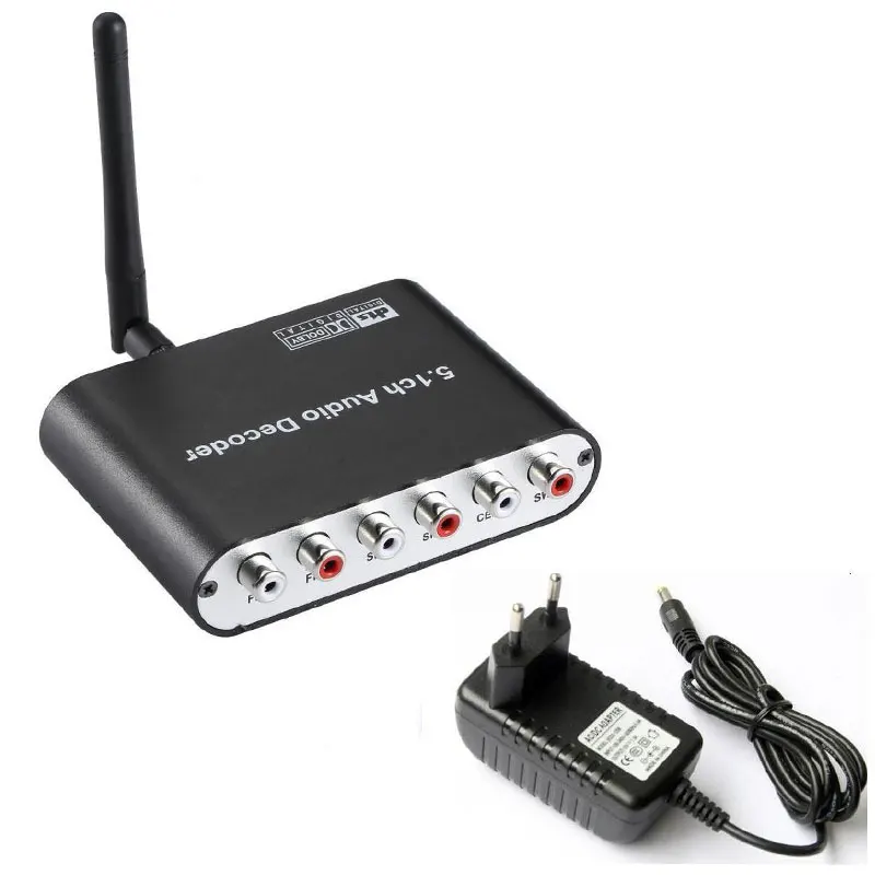 Bluetooth DAC Optical Coaxial to 6 RCA 5.1CH Decoder With Bluetooth