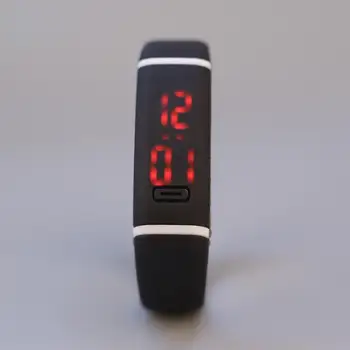 

Unisex Kids Student Fashion Pure Color Lovely LED Silicone Sport Clock Children Casual Digital Wrist Watch couple watch