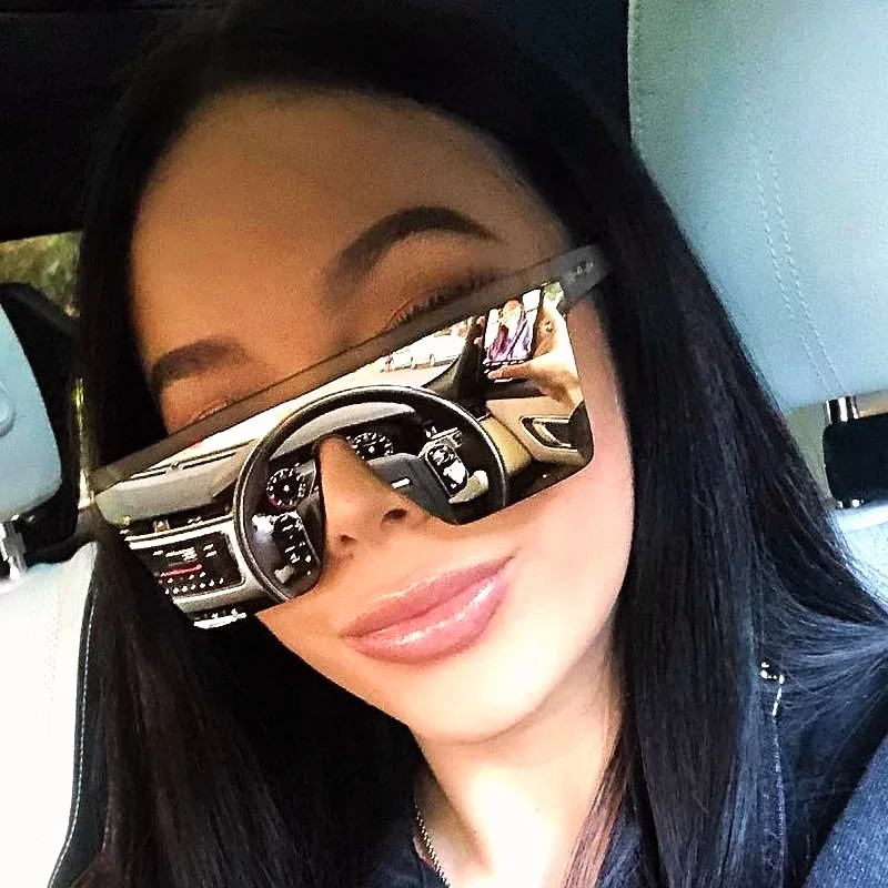 

New Square Designer Sunglasses Women Men Luxury Fashion Sun Glasses Classic Unisex 7 Color Rivet Eyewear