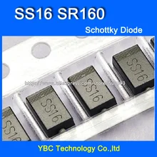 1000 шт./лот SS16 SR160 1A/60 V диод Шоттки