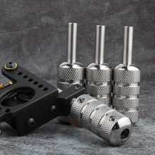 YILONG 1 шт. из нержавеющей стали Татуировка ручка 22 мм с задней стволовой профессиональные ручки для тату-машинки трубы Советы Инструмент