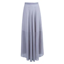 Модные женские туфли Gypsy Boho полный длиной макси юбка на молнии Высокая Талия Flared Твердые Цвет Повседневное свободные пляжные качели плотная юбки