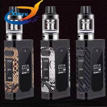 

2018 Original 100w electronic cigarette vaporizer kit Built-in 2000mah battery with LED display huge vape kit electronic hookah