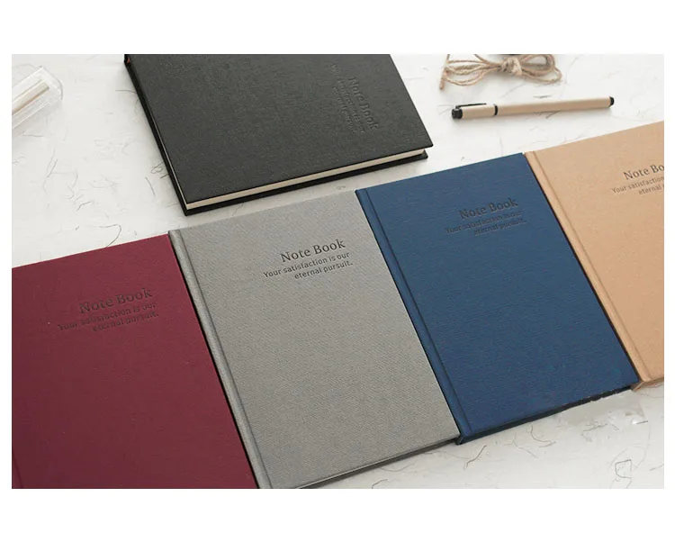 A5 A4 super thick notebook hard cover vintage minimalist stationery