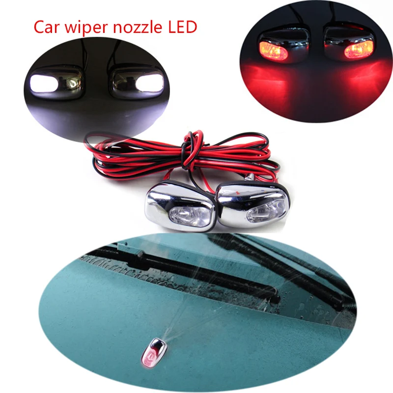 

Car Warning LED Light Wiper Nozzle Spout Washer For Cadillac CTS SRX ATS Lexus RX NX GS CT200H GS300 RX350 RX300 Saab 9-3 9-5 93