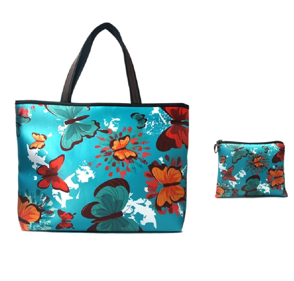 

butterfly Black series handbag for women gift set tote bag customized products shoulder bag DIY coin purse