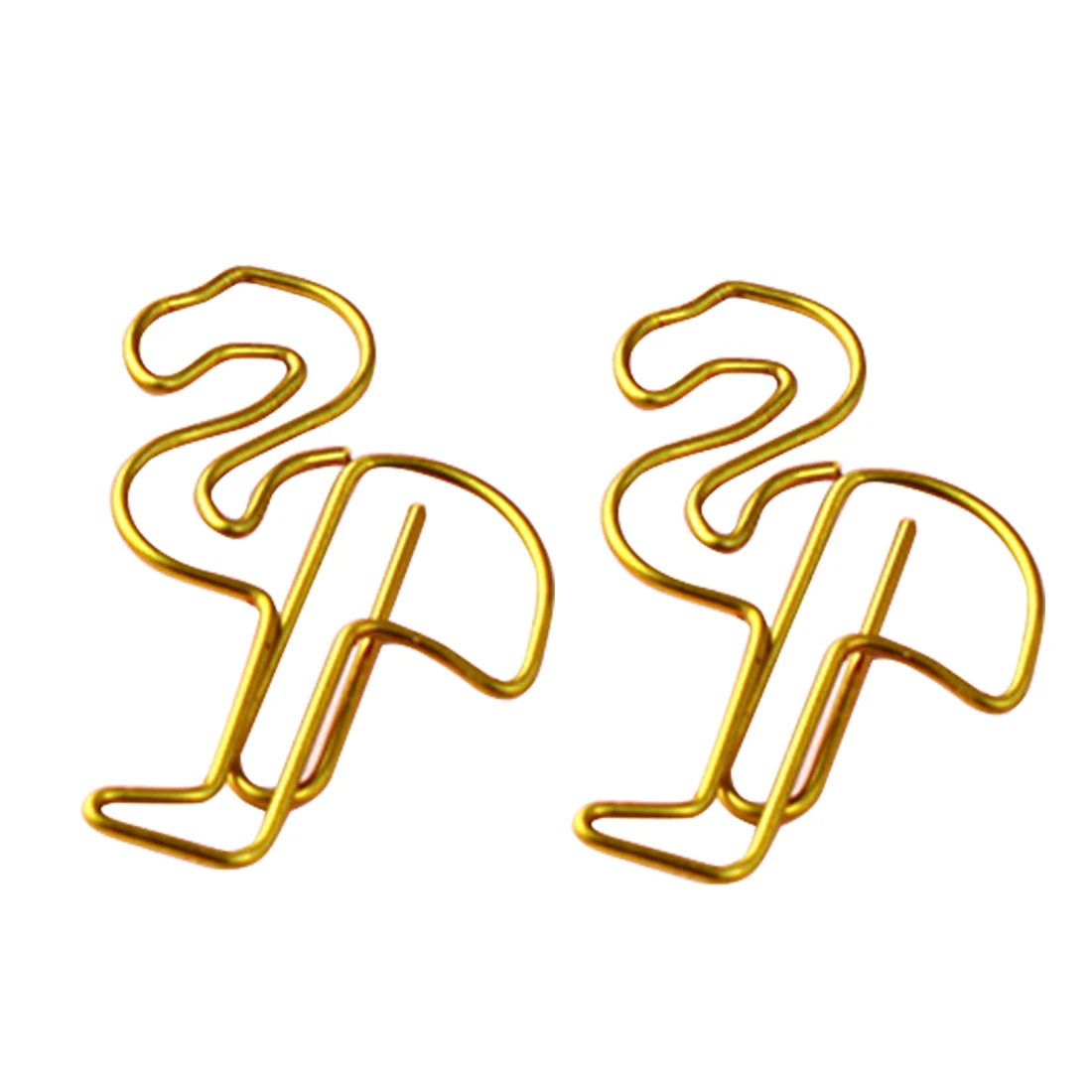 

FangNymph Sample Flamingo Bookmark Planner Paper Clip Metal Material Bookmarks for Book Stationery School Office Supplies