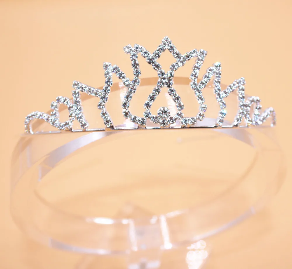 

Fashion Girls Princess Hairband Child Party Bridal Crown Headband Crystal Diamond Tiara Hair Hoop Hair bands Accessories