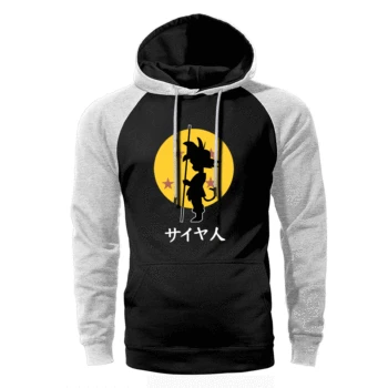 

Dragon Ball Z Super Harajuku Hoodie Men Streetwear Raglan Gohan Hooded Sweatshirts 2019 Spring Autumn Loose Sportswear