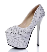 Sexy High Heels Schwarz Silber Pumpen 15 cm Hochhackige Schuhe Club Party Pumpen Zapato Mujer Tacones Hochzeit Schuhe Diamant Nude pumpen