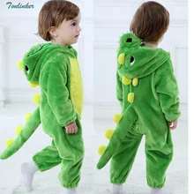 2018 Infant Cosplay Dinosaur Romper Baby Boys Girls Jumpsuit New born Clothing Hooded Toddler Clothes Cute Romper Baby Costumes new arrival jumpsuit elephant monkey lion owl elf pink horses penguins leotard romper infant costumes baby costumes baby onesie