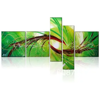 

Modern Office Hand-painted Framed Painting Phenix Dance In The Sky