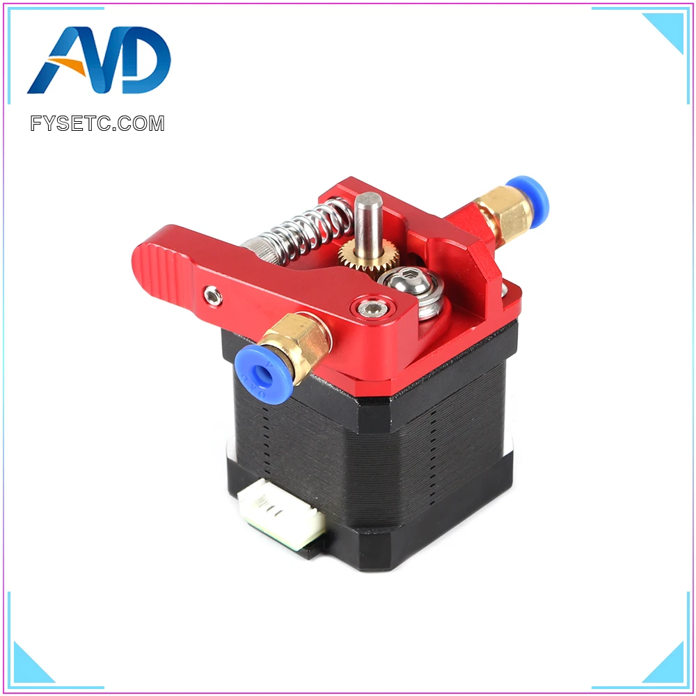 

CR10 Extruder Near Remote Universal Wire Feeder Aluminum Upgrade MK8 1.75MM Red With Pneumatic Connect 3D Printer Accessories