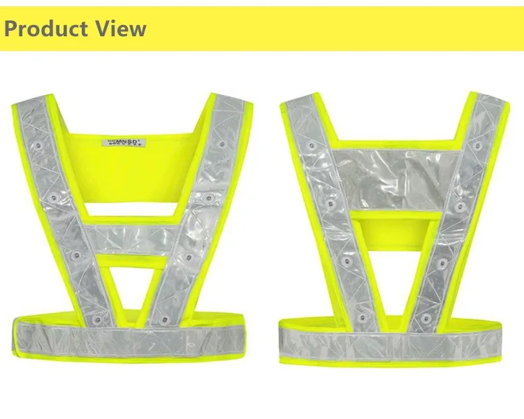 Noite de Aviso de Segurança de Tráfego Colete de Segurança Spardwear Led Light up Segurança Reflexiva Stripes Vest Roupas Levou En471yellow hi Vis 16 2 Segurança e Proteção