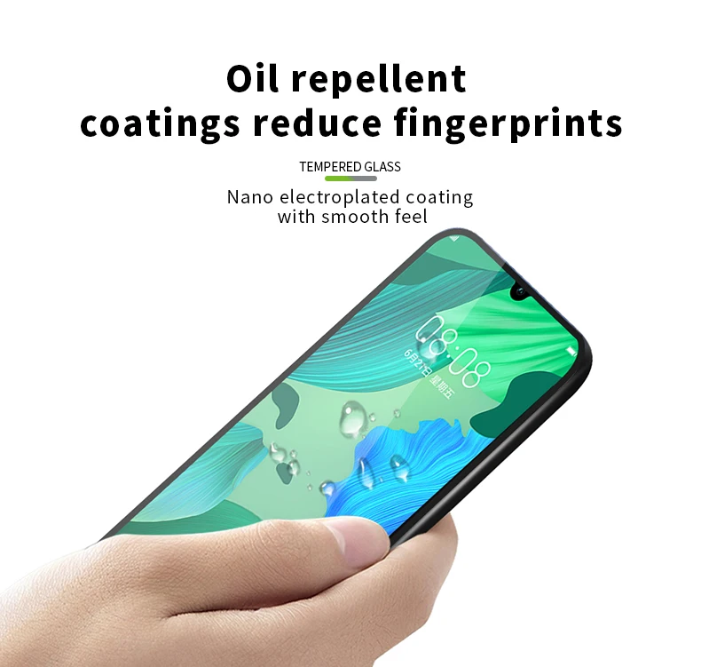 For Huawei Nova 5 Nova 5 Pro Glass Tempered MOFi For Huawei Nova 5 Pro Screen Protector Full Cover Film Tempered Glass