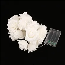 20 LED Rose Flower String Lights Up Toy Wedding Garden Party Christmas Gift