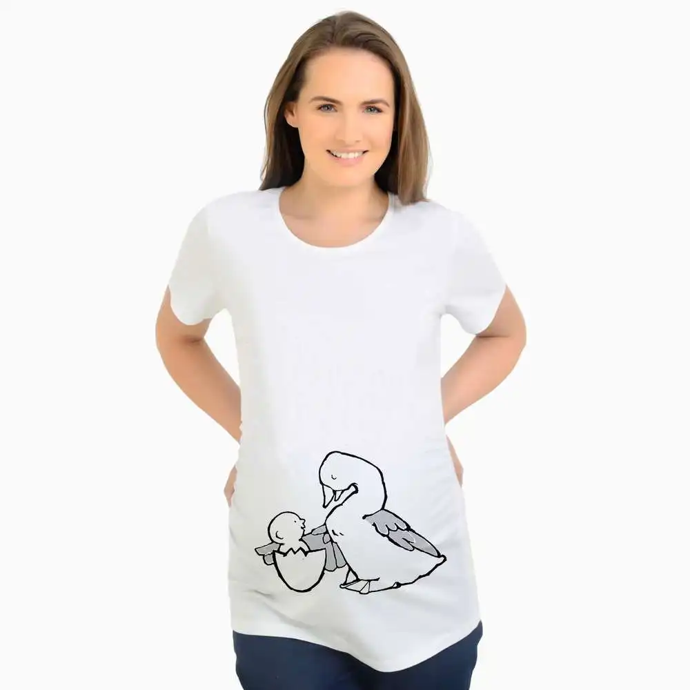 

pregnant Women Tshirt Babies Broken eggs Funny Printed t-shirt for Maternity Lady short sleeve Pregnancy Clothes nursing Top Tee