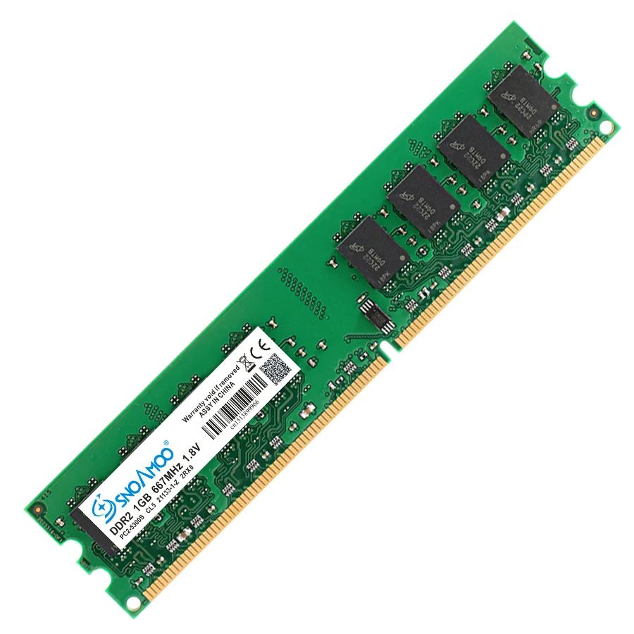 SNOAMOO Настольный ПК DDR2 2X2 Гб ОЗУ 800 МГц 667 МГц PC2-5300U CL6 240Pin 1,8 в память для AMD и Intel совместимая Компьютерная память