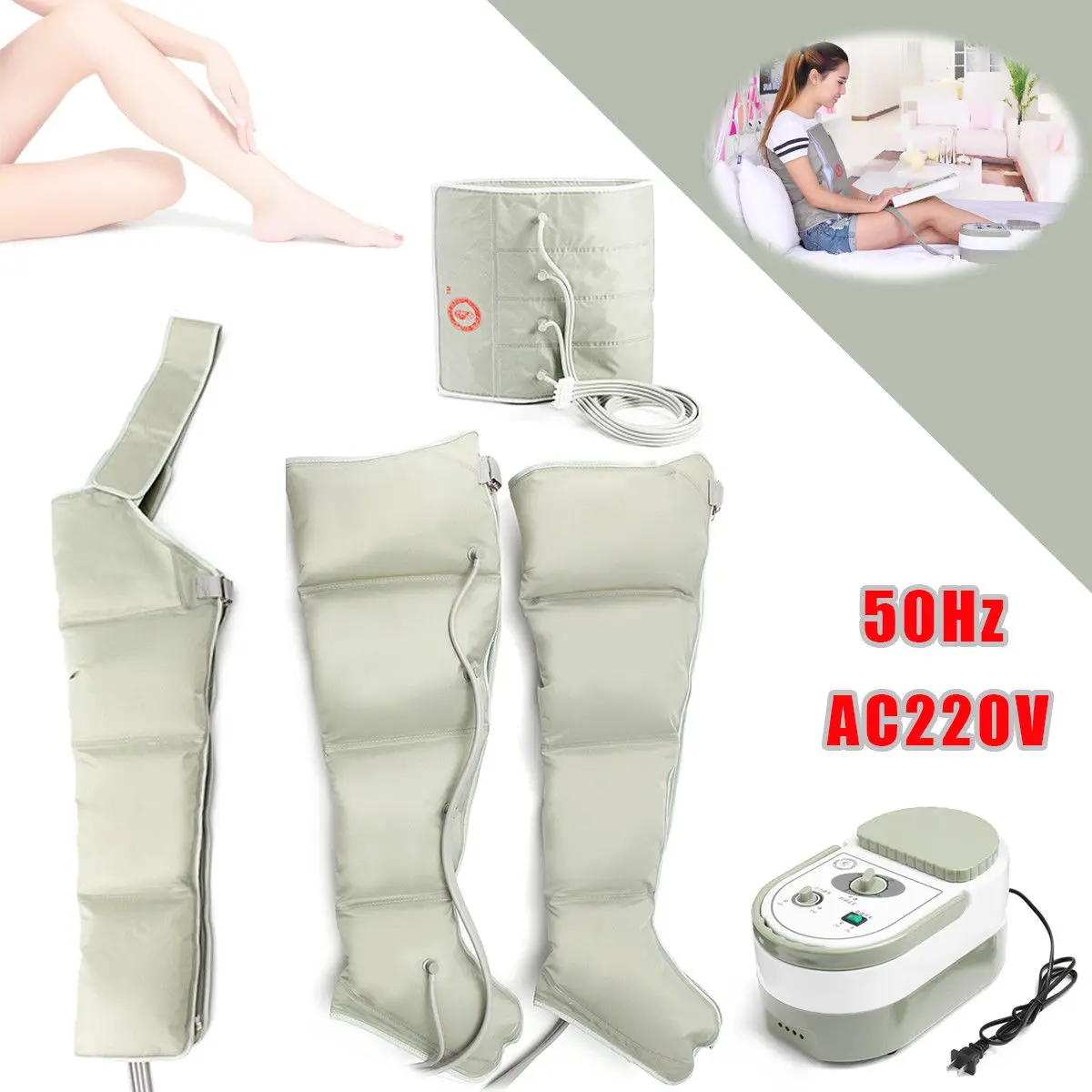 Air Circle Compression Massager Circulation Pressure Massage Leg arm