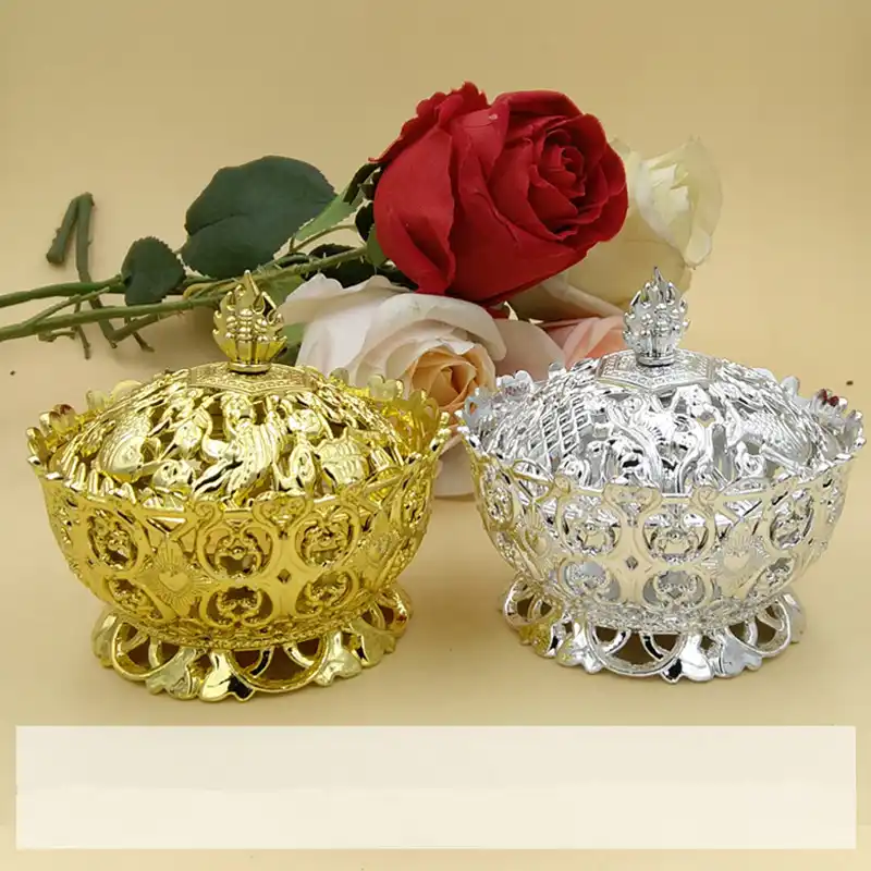 10 pces caixa de doces criativo casamento/casamento/celebração/festa de aniversário/dourado prata coroa caixa de doces grande capacidade