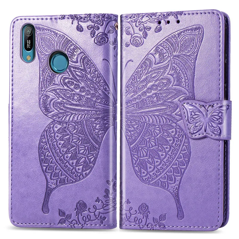 Чехол Y6 2019 для Huawei силиконовый мягкий чехол из искусственной кожи флип кейс Prime MRD